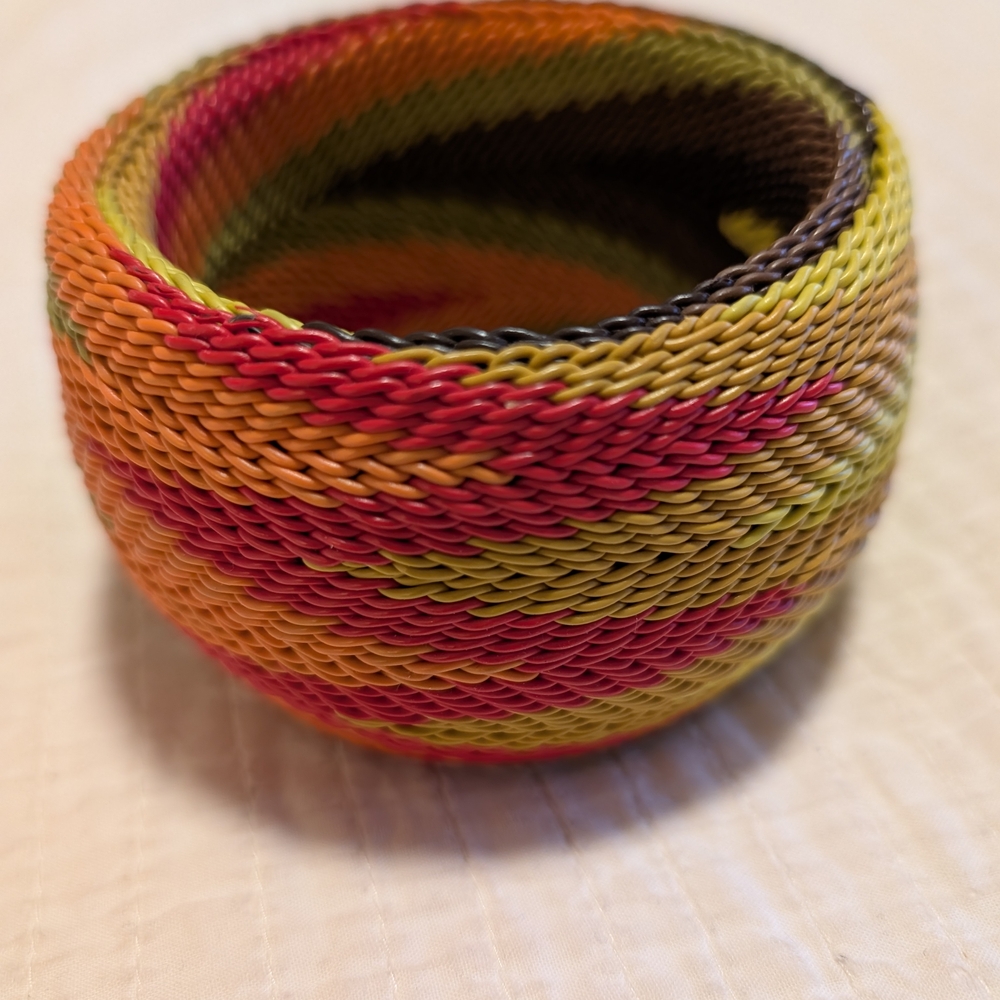 Vintage Oscar De La Renta Multicolor Woven Bracelet